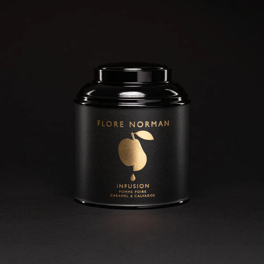CARAMEL - Infusion aux Pommes, aux Poires, au Caramel et au Calvados "Pays d'Auge" - Flore Norman