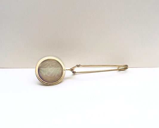 Infuseur cuillère or diamètre 4,5cm - Flore Norman